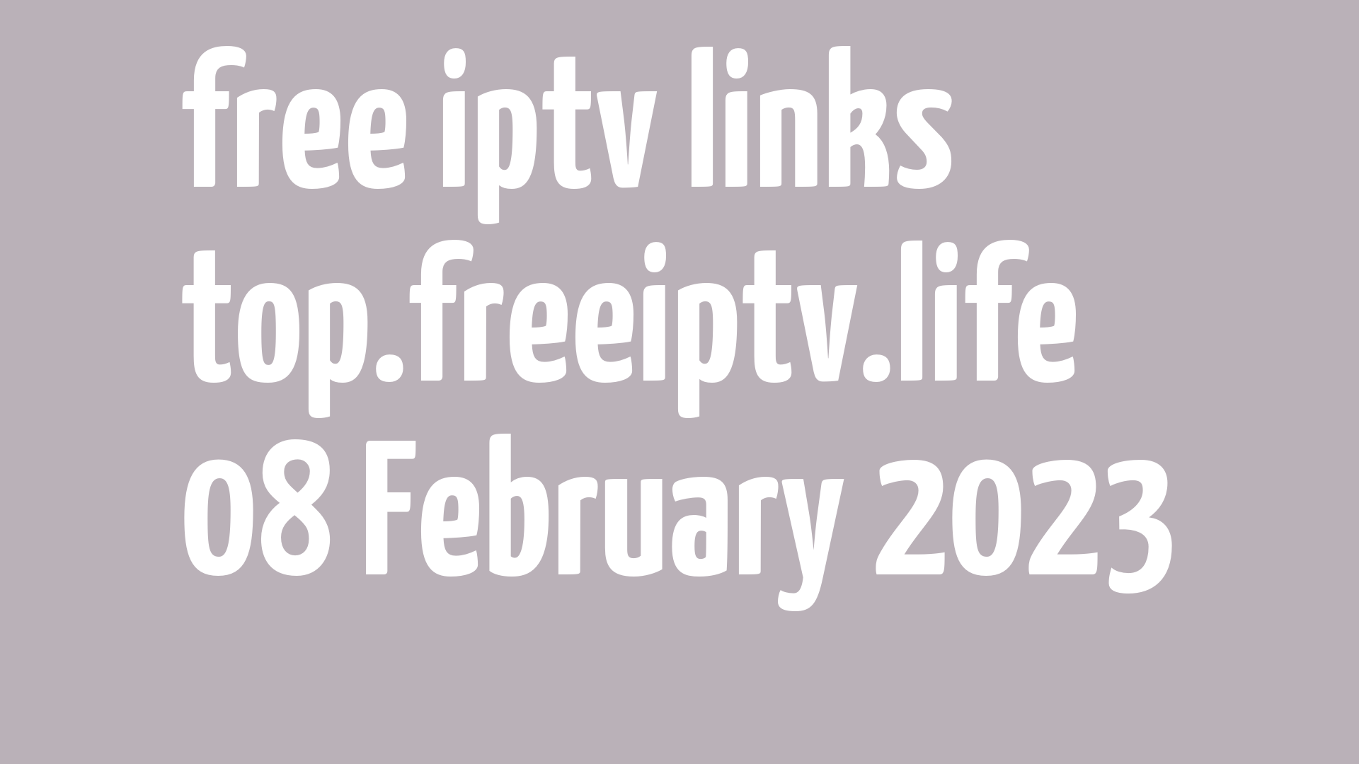 free iptv links 070223